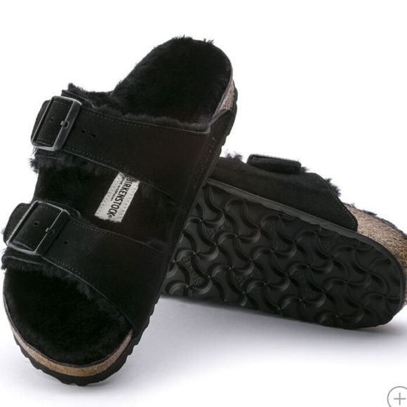 Birkenstock Arizona Shearling Suede Leather Men's Size /11 - Picture 2 of 7